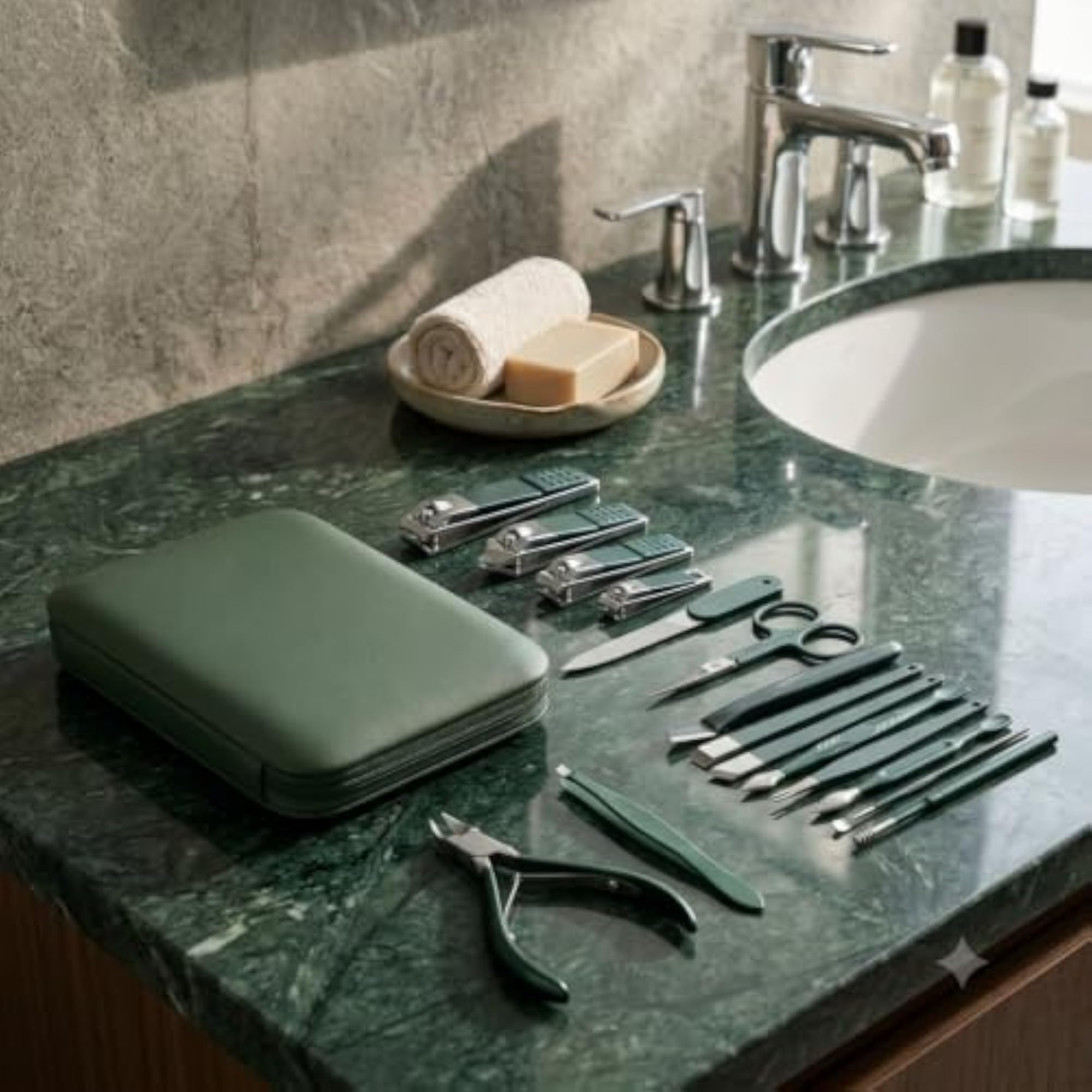 18-Piece Professional Manicure & Pedicure Set, Nail Care Kit